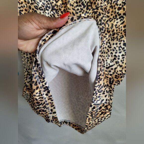 Aspen Body Vintage Cheetah Animal Print Lycra Blend Top Size Large Y2k 00s - Picture 8 of 11